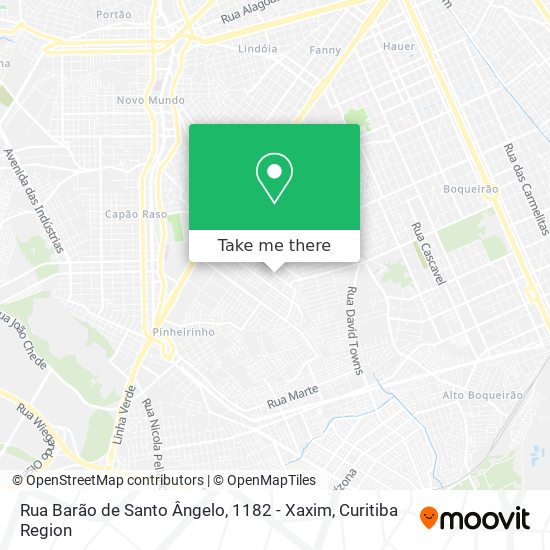 Rua Barão de Santo Ângelo, 1182 - Xaxim map