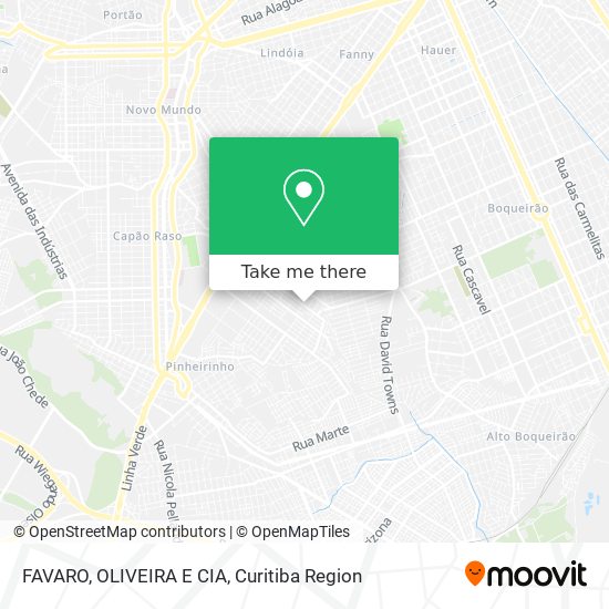 FAVARO, OLIVEIRA E CIA map