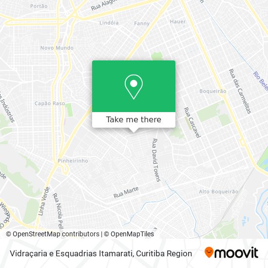 Vidraçaria e Esquadrias Itamarati map