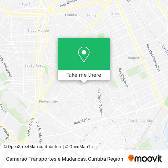 Camarao Transportes e Mudancas map