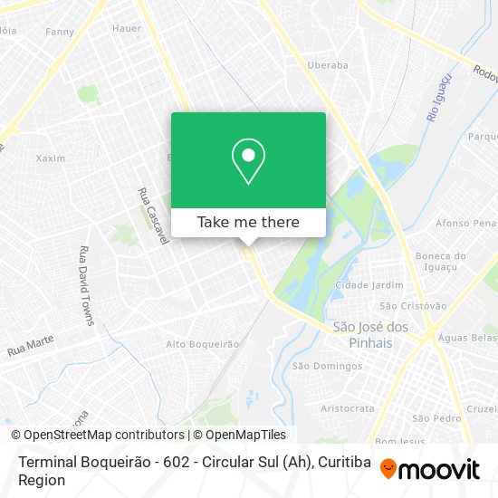 Terminal Boqueirão - 602 - Circular Sul (Ah) map