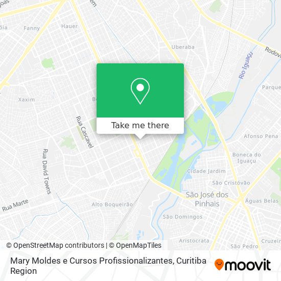 Mary Moldes e Cursos Profissionalizantes map