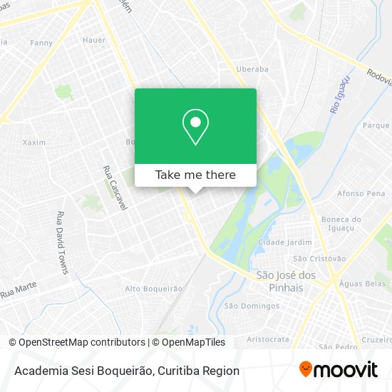 Academia Sesi Boqueirão map