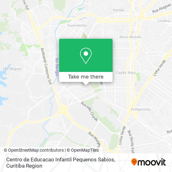 Centro de Educacao Infantil Pequenos Sabios map