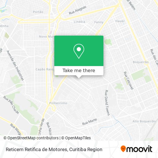 Reticem Retifica de Motores map