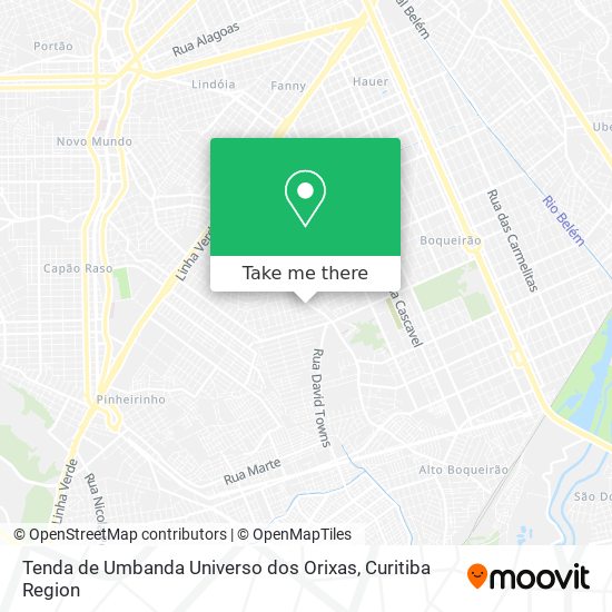 Tenda de Umbanda Universo dos Orixas map