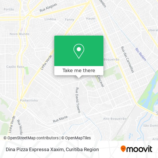 Dina Pizza Expressa Xaxim map