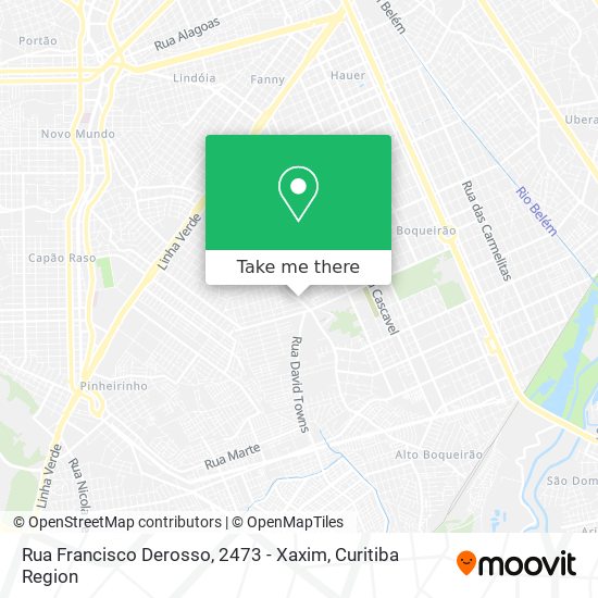 Rua Francisco Derosso, 2473 - Xaxim map