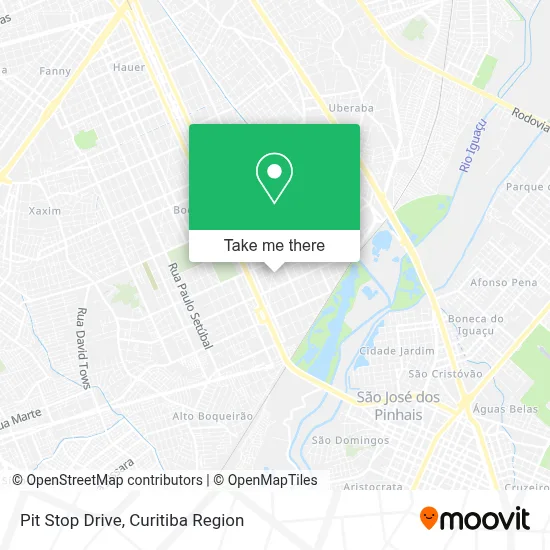Pit Stop Drive map