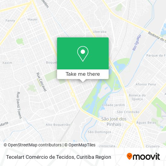 Mapa Tecelart Comércio de Tecidos