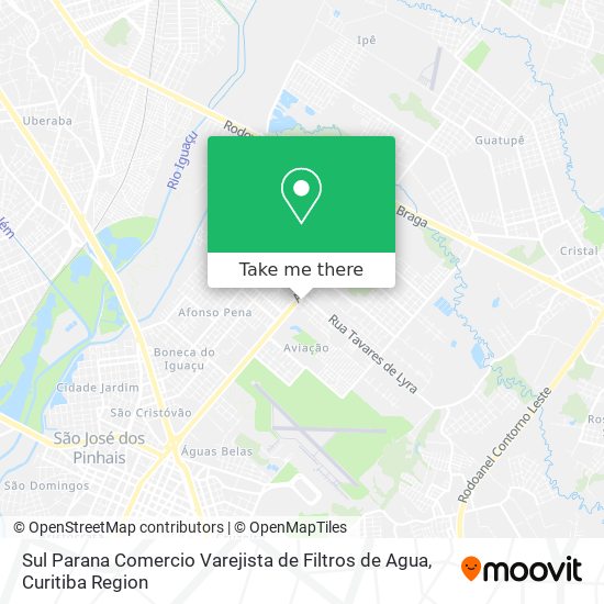 Sul Parana Comercio Varejista de Filtros de Agua map