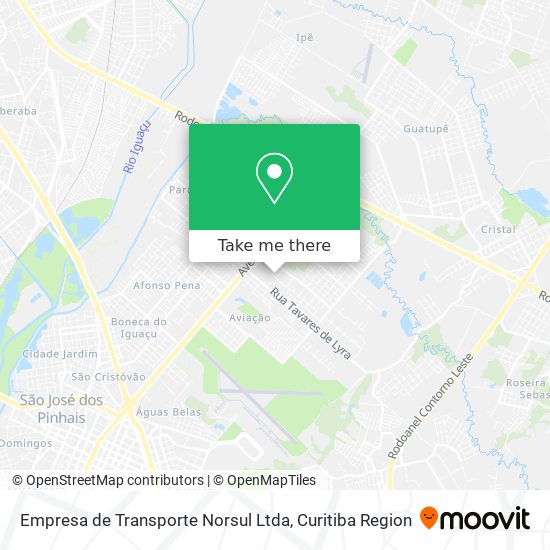 Empresa de Transporte Norsul Ltda map