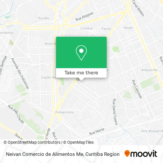 Neivan Comercio de Alimentos Me map