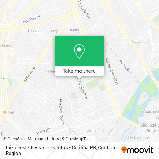 Ibiza Fest - Festas e Eventos - Curitiba PR map