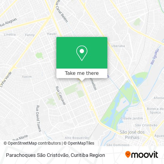Parachoques São Cristóvão map
