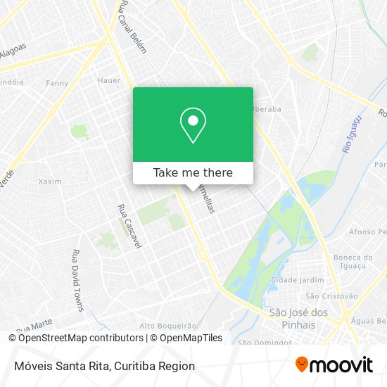 Móveis Santa Rita map