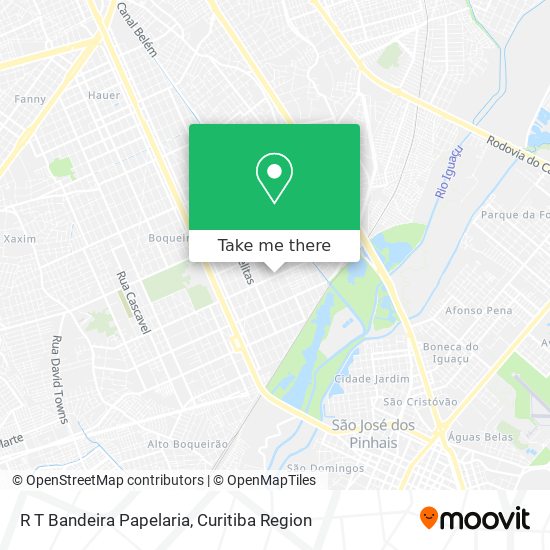 R T Bandeira Papelaria map