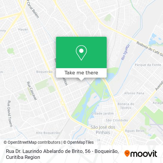 Mapa Rua Dr. Laurindo Abelardo de Brito, 56 - Boqueirão