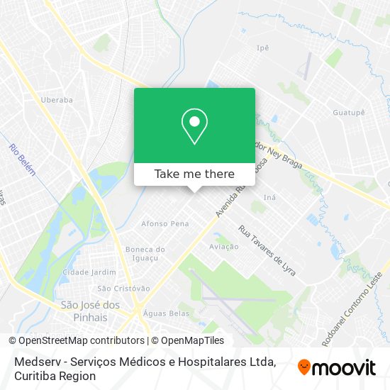 Mapa Medserv - Serviços Médicos e Hospitalares Ltda