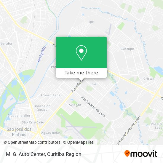 M. G. Auto Center map