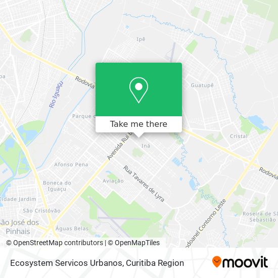 Ecosystem Servicos Urbanos map