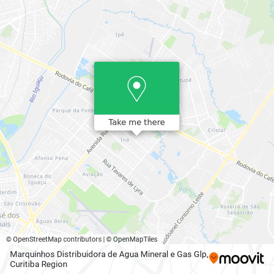 Marquinhos Distribuidora de Agua Mineral e Gas Glp map