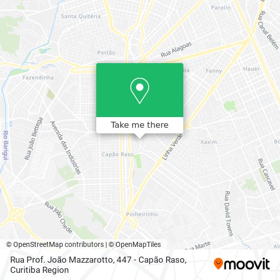 Rua Prof. João Mazzarotto, 447 - Capão Raso map