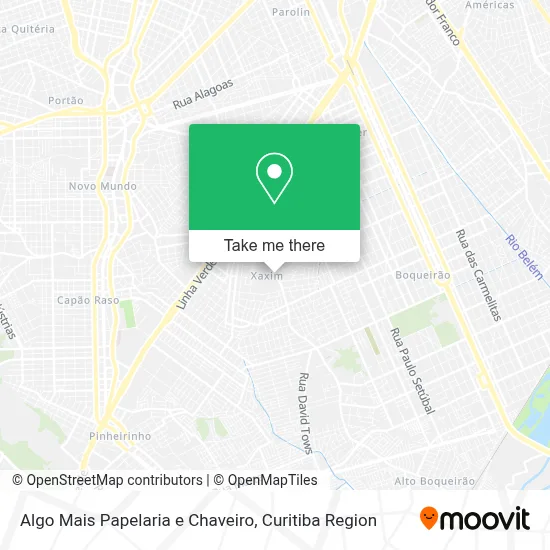 Algo Mais Papelaria e Chaveiro map