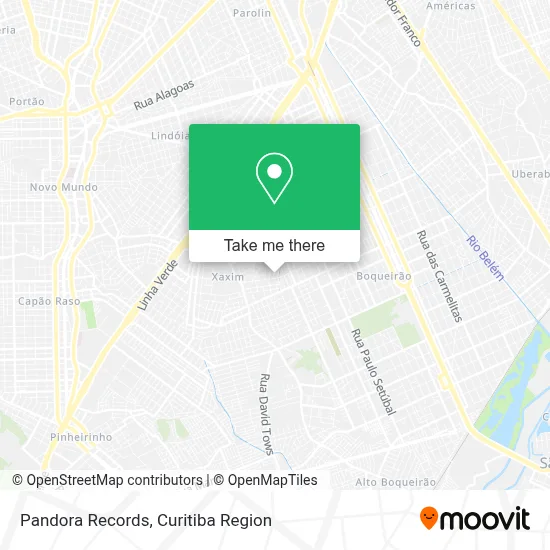 Pandora Records map