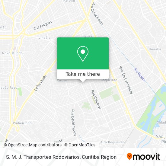 S. M. J. Transportes Rodoviarios map