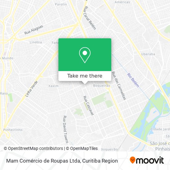 Mam Comércio de Roupas Ltda map