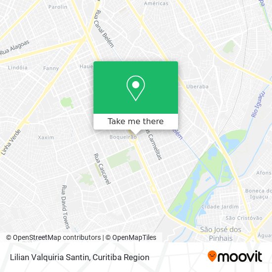 Lilian Valquiria Santin map