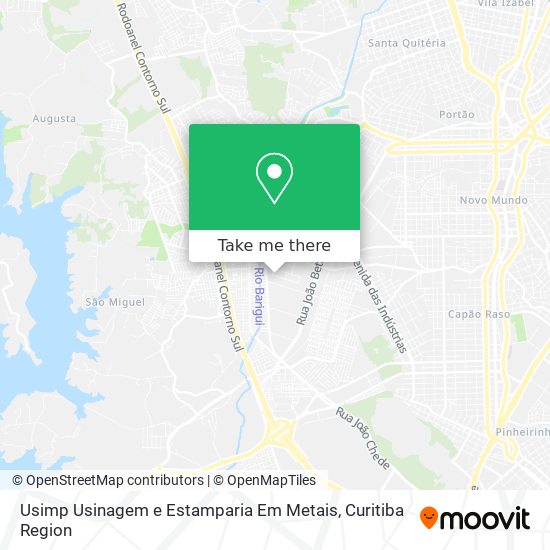 Usimp Usinagem e Estamparia Em Metais map