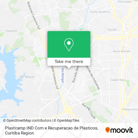 Plastcamp IND Com e Recuperacao de Plasticos map
