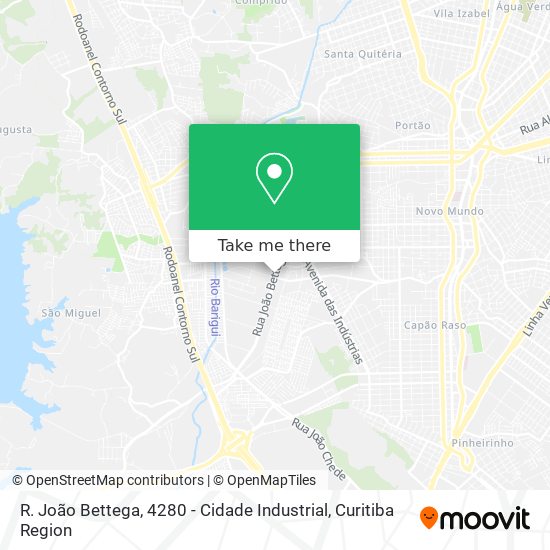 R. João Bettega, 4280 - Cidade Industrial map