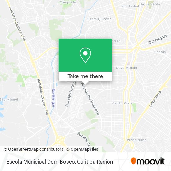 Mapa Escola Municipal Dom Bosco