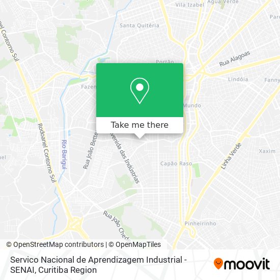 Servico Nacional de Aprendizagem Industrial - SENAI map
