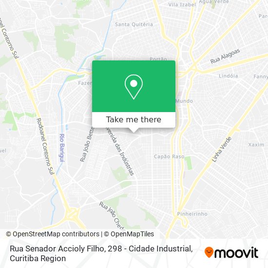 Rua Senador Accioly Filho, 298 - Cidade Industrial map