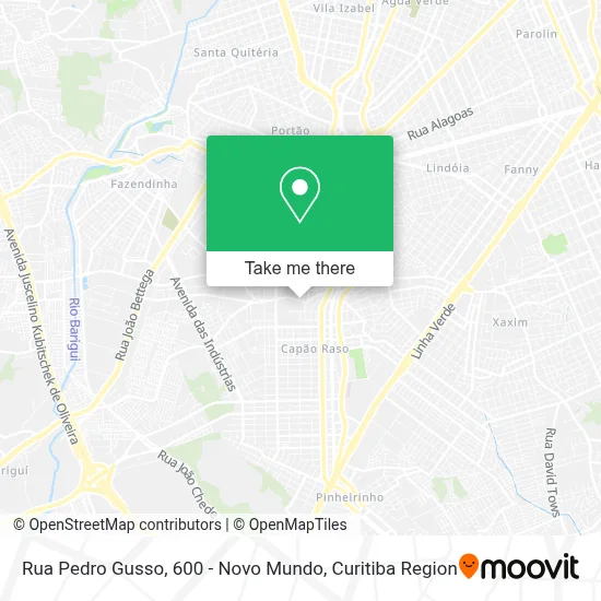 Rua Pedro Gusso, 600 - Novo Mundo map
