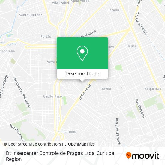 Dt Insetcenter Controle de Pragas Ltda map
