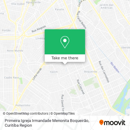 Primeira Igreja Irmandade Menonita Boqueirão map