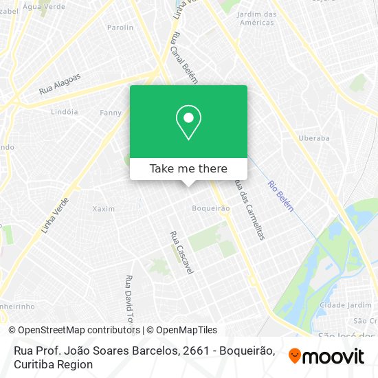 Mapa Rua Prof. João Soares Barcelos, 2661 - Boqueirão