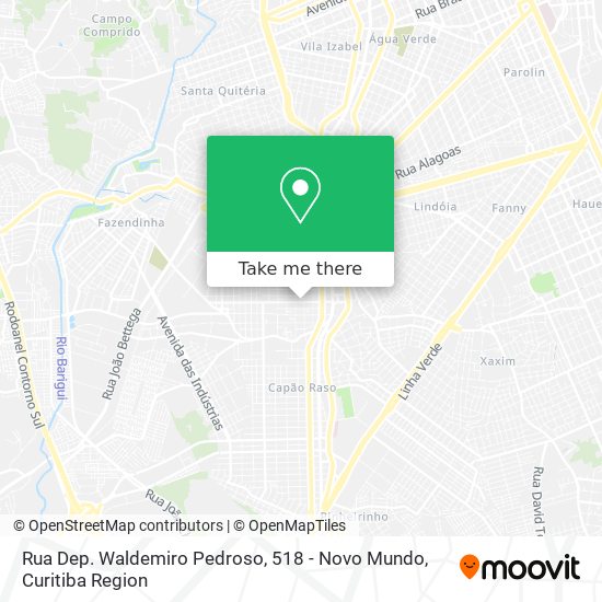 Rua Dep. Waldemiro Pedroso, 518 - Novo Mundo map