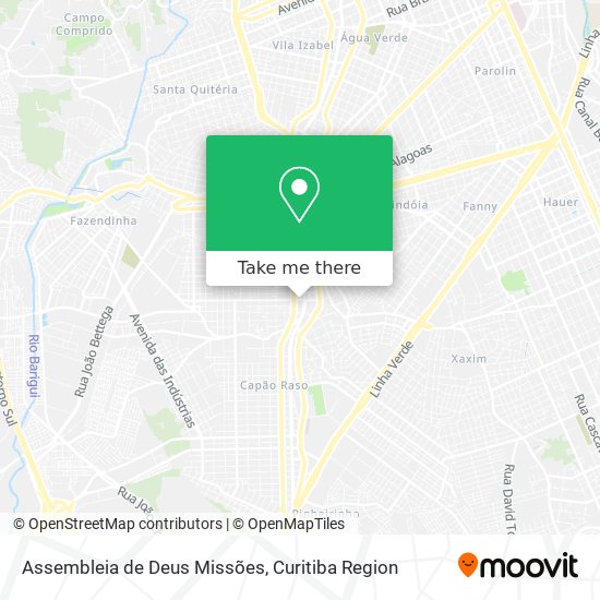 Assembleia de Deus Missões map
