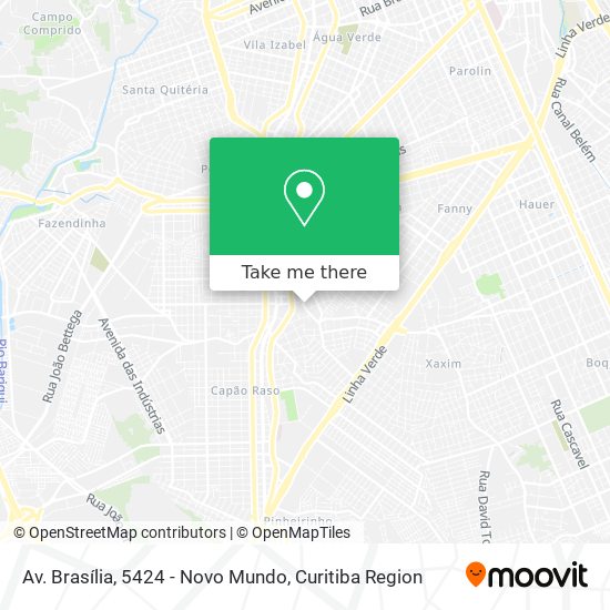 Av. Brasília, 5424 - Novo Mundo map