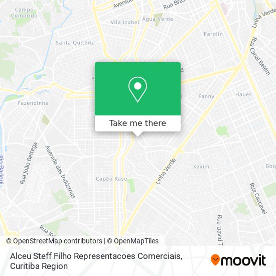 Alceu Steff Filho Representacoes Comerciais map