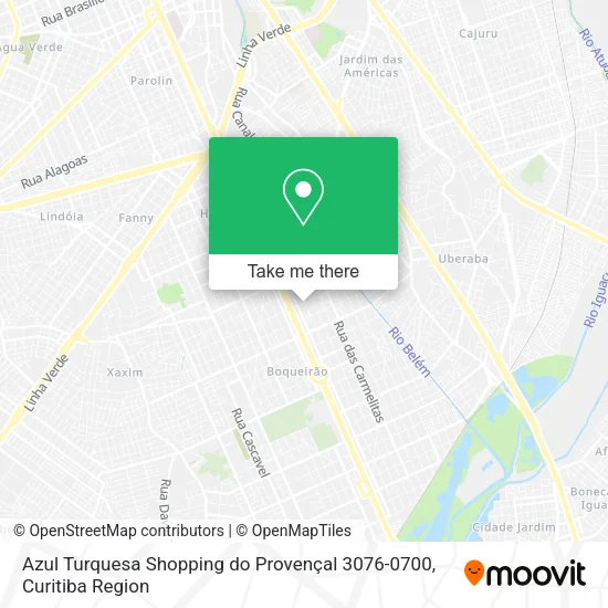 Azul Turquesa Shopping do Provençal 3076-0700 map