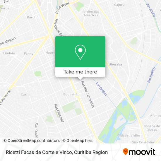 Ricetti Facas de Corte e Vinco map