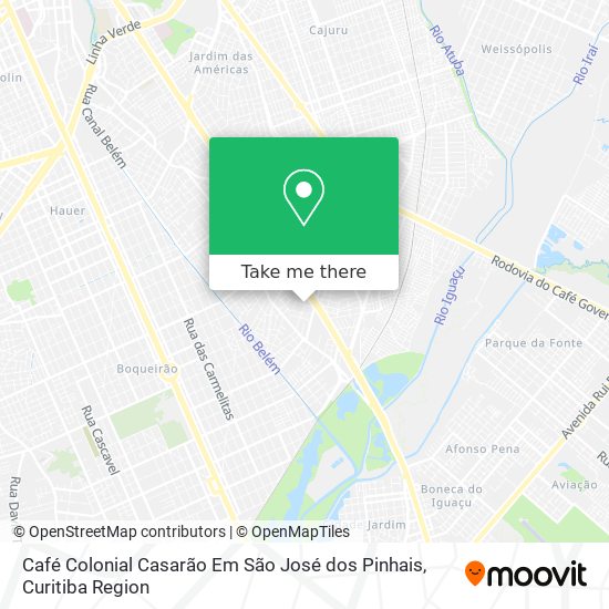 Café Colonial Casarão Em São José dos Pinhais map
