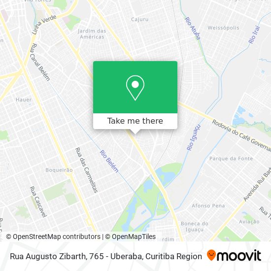 Rua Augusto Zibarth, 765 - Uberaba map